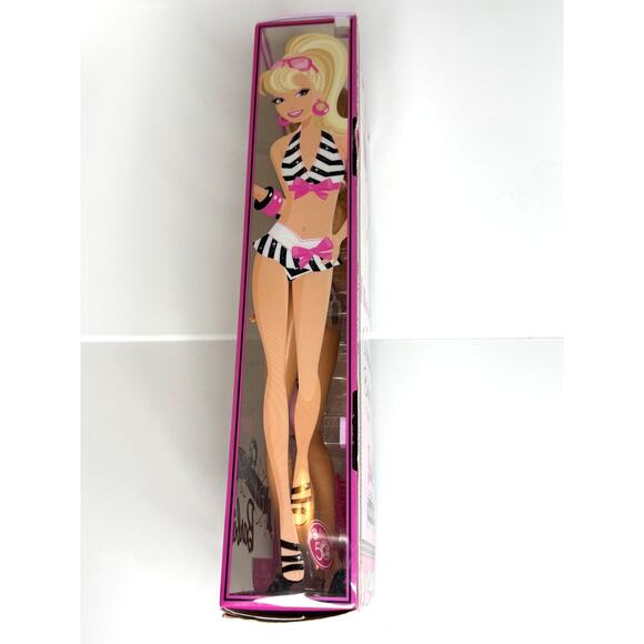 NIB 2008 1959-2009 Then &and Now Bathing Suit Barbie Fashion Doll - Picture 3 of 6